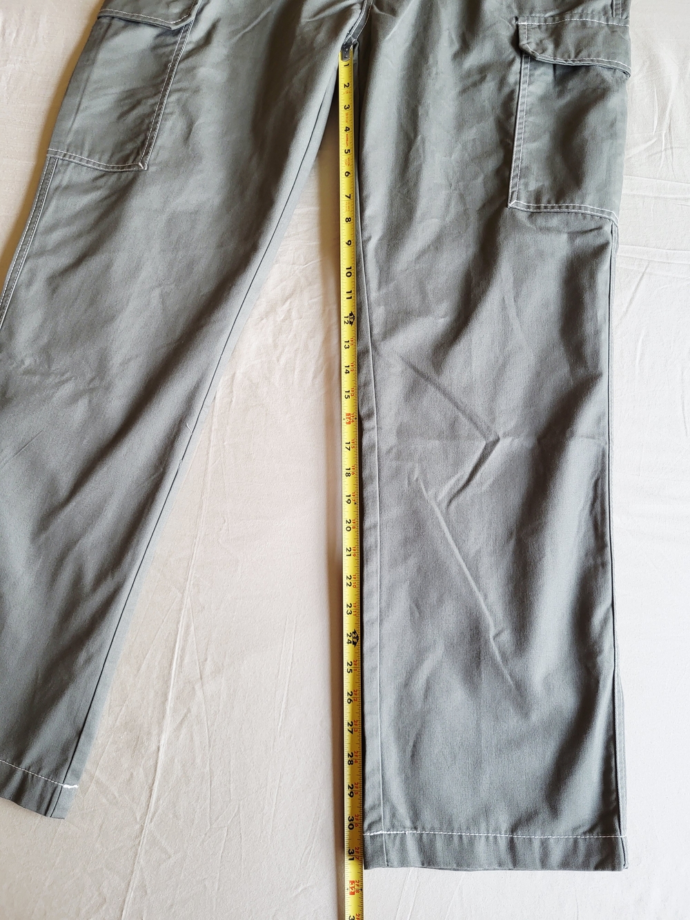 True Religion Cargo Pants Mens Size 36 Kalamata Olive Green Outline Horseshoe - Picture 10 of 12